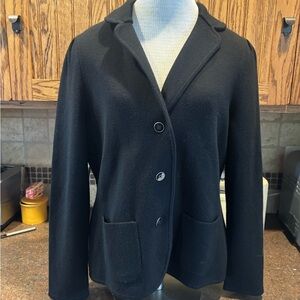 Classic Black Women's sweater Blazer